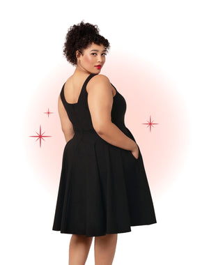 Robe Évasée Idaho Noire
