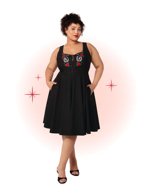 Robe Évasée Idaho Noire