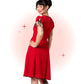 Robe Évasée Casey Rouge