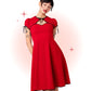 Robe Évasée Casey Rouge