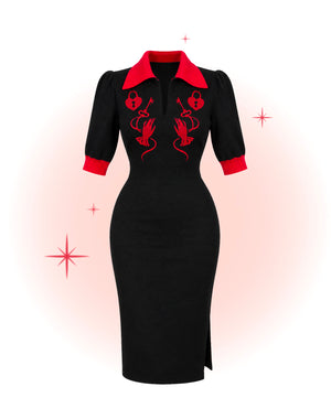 Robe tricotée Key To My Heart Noire