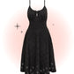 Robe Évasée Sammy Jo Broderie Anglaise Noire