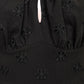 Robe Évasée Sammy Jo Broderie Anglaise Noire