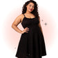 Robe Évasée Sammy Jo Broderie Anglaise Noire