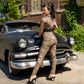 Cry Baby Cigarette Pants in Leopard