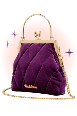 Purple Vintage Velvet Bag