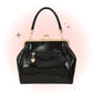 Sac À Main American Vintage Noir Brillant