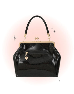 Sac À Main American Vintage Noir Brillant