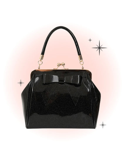 Sac À Main American Vintage Noir Brillant