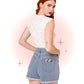 Short Denim Francoise Bleu