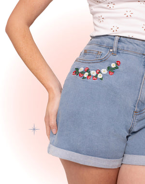 Short Denim Francoise Bleu
