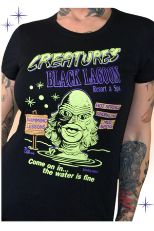 T-Shirt Noir Creature's Black Lagoon