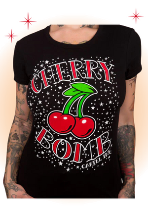 Cherry Bomb Black T-Shirt
