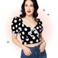 Black Polka Dot Dolores Top
