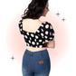 Black Polka Dot Dolores Top