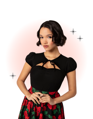 Black Priscilla Top