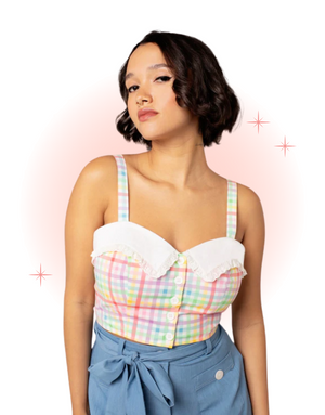 Top Suzon Multicolore