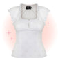 Top Sammy Jo Broderie Anglaise Blanc