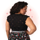 Top Sammy Jo Broderie Anglaise Noir