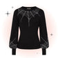 Tricot Carla Spiderweb Noir