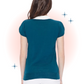 Teal and Ivory Contrast Knit