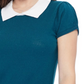 Teal and Ivory Contrast Knit