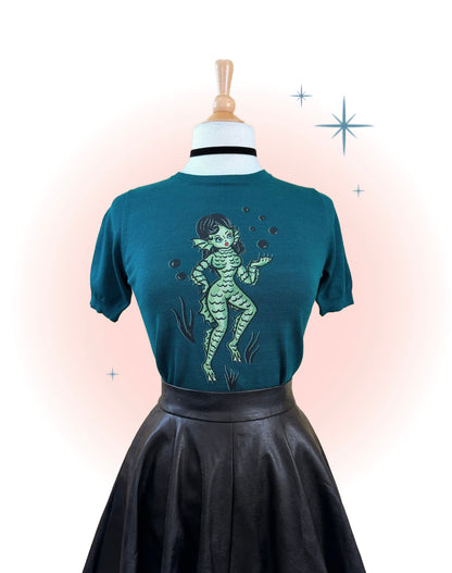 Tricot Lady Lagoon Vert Sarcelle