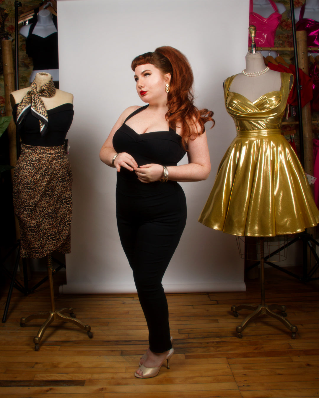 Val Kitsch Cry Baby Cigarette Pants in Black