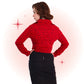 Veste Léopard Coeur Rouge et Noire