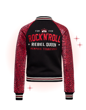 Veste Universitaire Rock and Roll Rebel Queen Noir