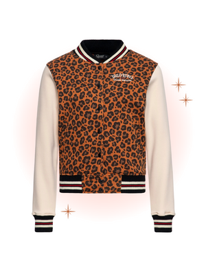 Wild Rebel Leopard Varsity Jacket