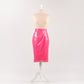 Jupe Marie Vinyl Hot pink  XS