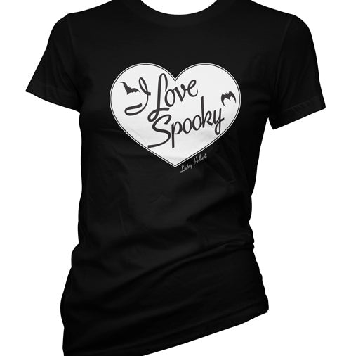 T-Shirt Noir I Love Spooky  S