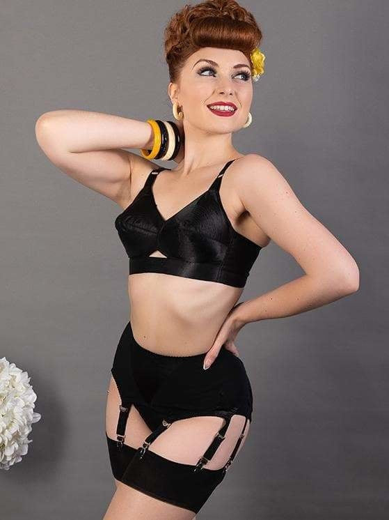 Black-What-Katie-Did-Garter-Maitresse-Suspender-Belt-Plus-Size