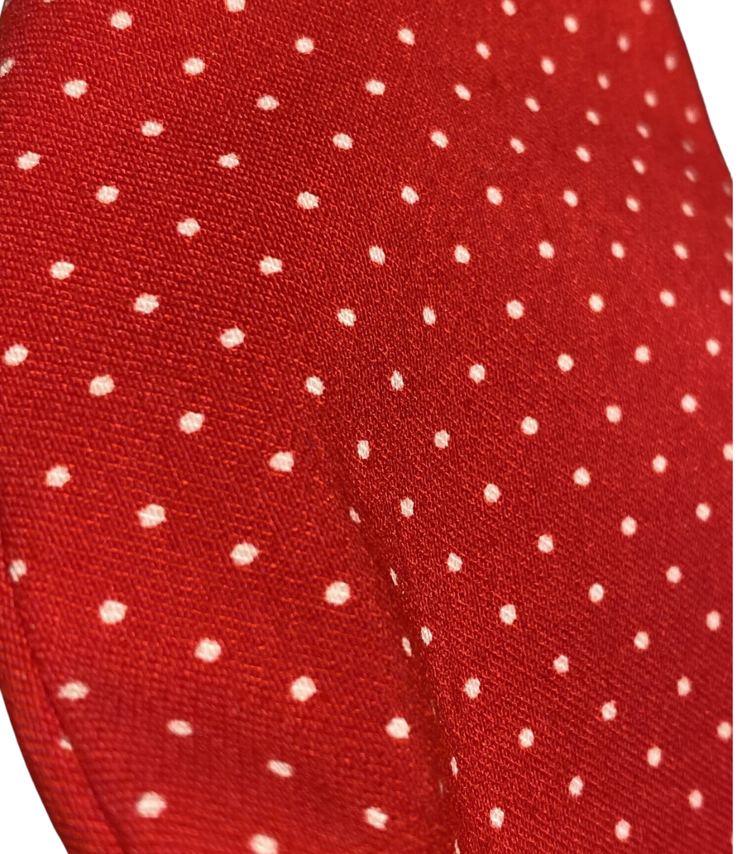 Booty Jones Petit Turban Rouge à Pois (6)