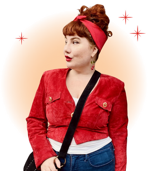 Booty Jones Petit Turban Rouge à Pois