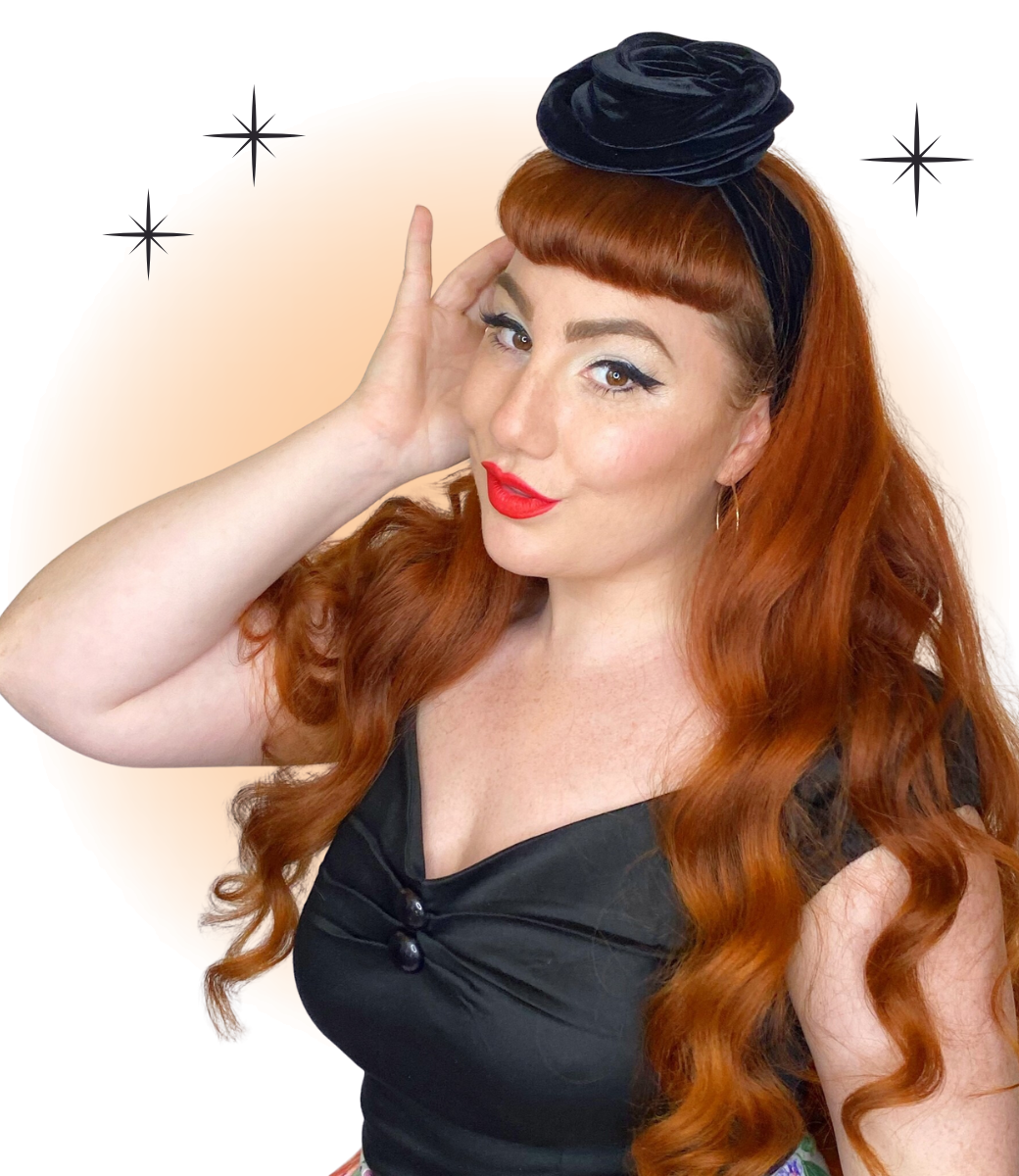 Booty Jones Turban Large Velour Noir