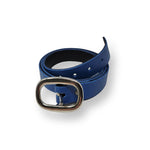 Ceinture Cuir Véritable Bleu Royal 28