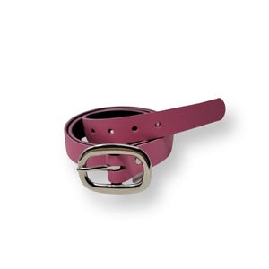 Ceinture Cuir Véritable Rose 28