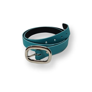 Ceinture Cuir Véritable Turquoise 28