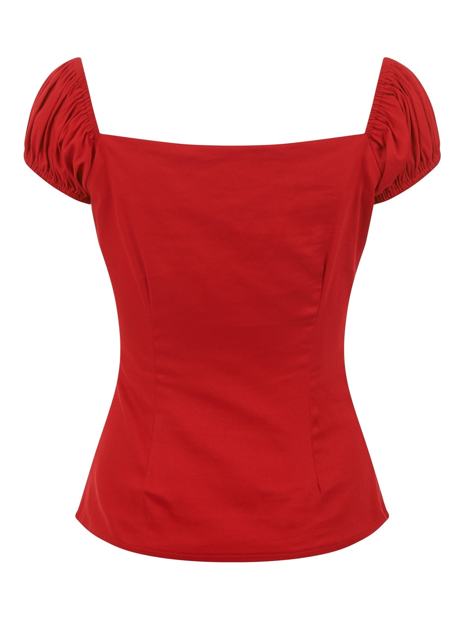 dolores rouge, top vintage, top pinup, kitsch'n swell, Top Dolores choix de couleurs, top rouge, top noir, top blanc, top cerises, top vichy, top jaune moutarde, haut Dolores, haut sexy, haut féminin, top Collectif, top ajusté, top ceintrée