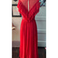 Robe Longue Mina Rouge  XS