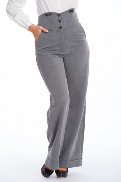 Pantalon Girl Boss Gris XS