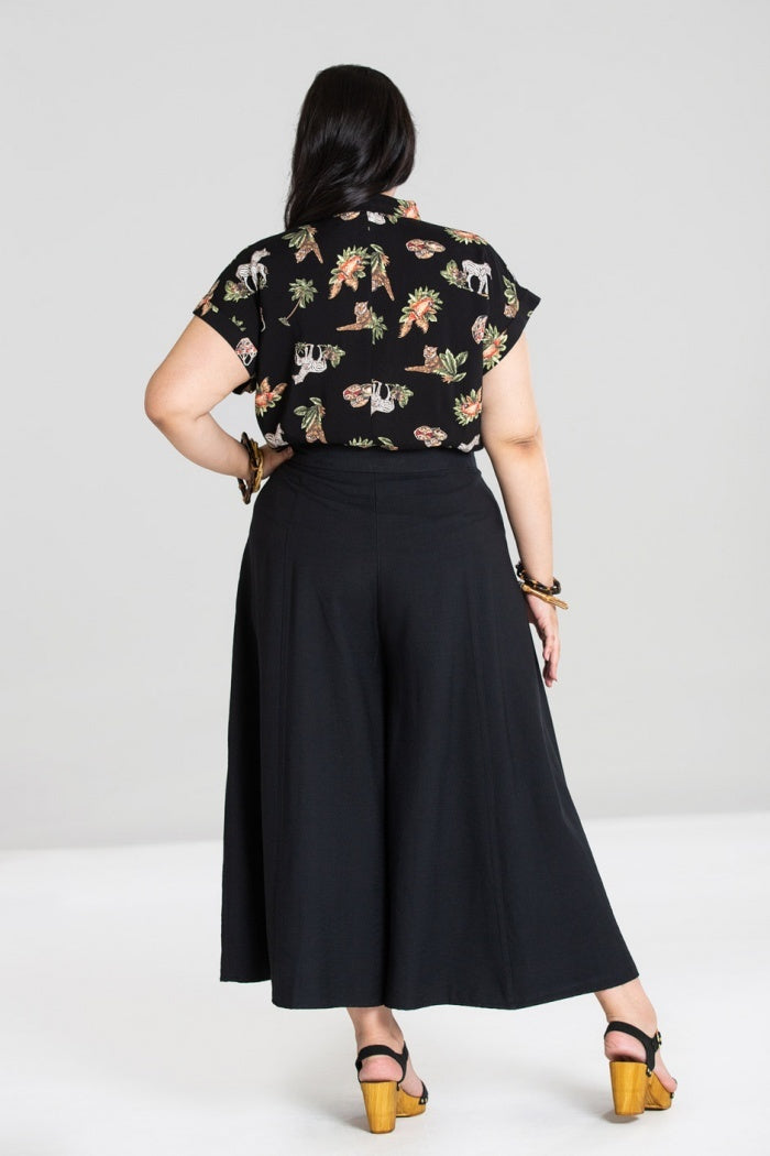 Hell-Bunny-Murphy-Culottes-Wide-Flared-Trousers-Black-Retro