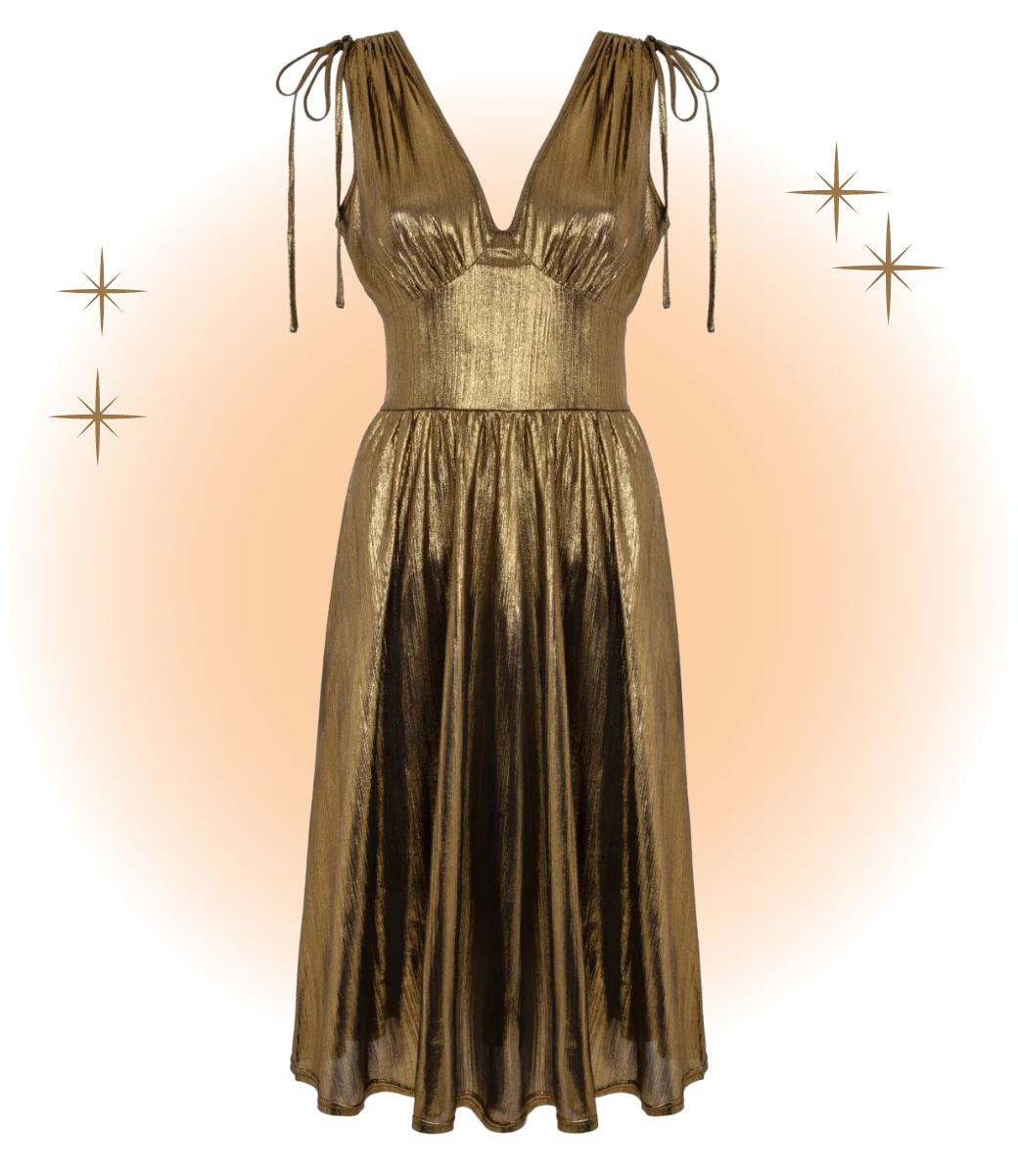 Robe Gigi Évasée Gold  2XL