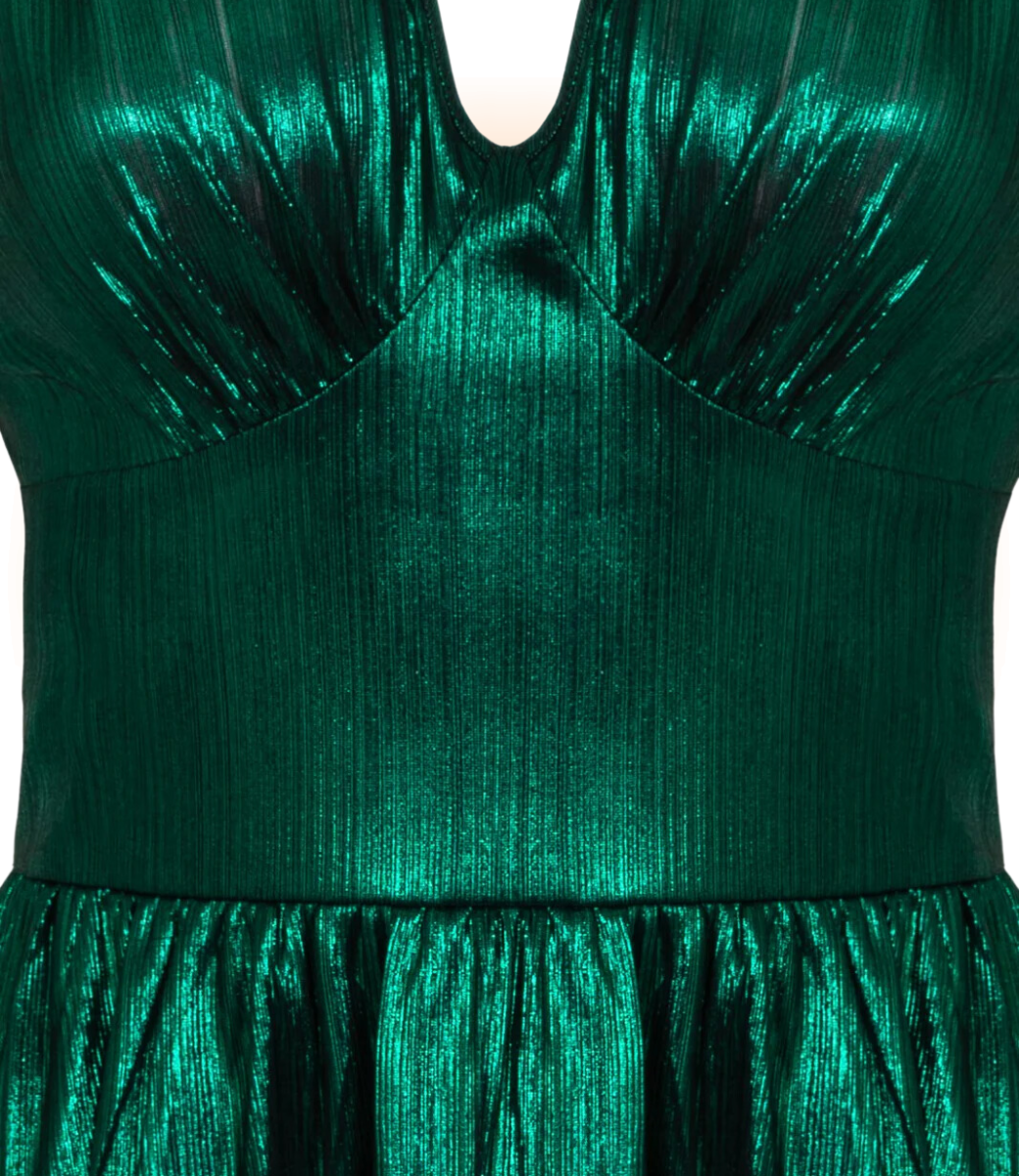 Robe Gigi Évasée Verte  XS