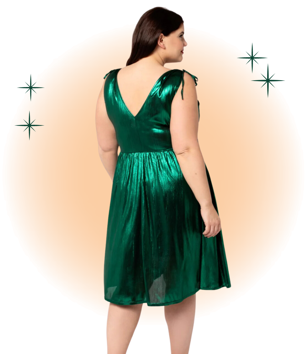 Robe Gigi Évasée Verte  2XL