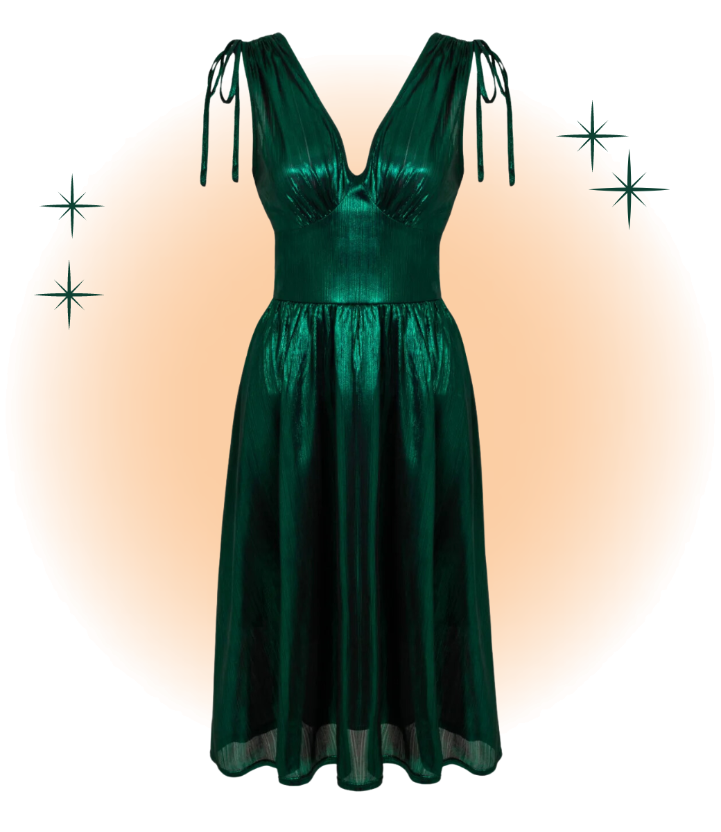 Robe Gigi Évasée Verte  3XL