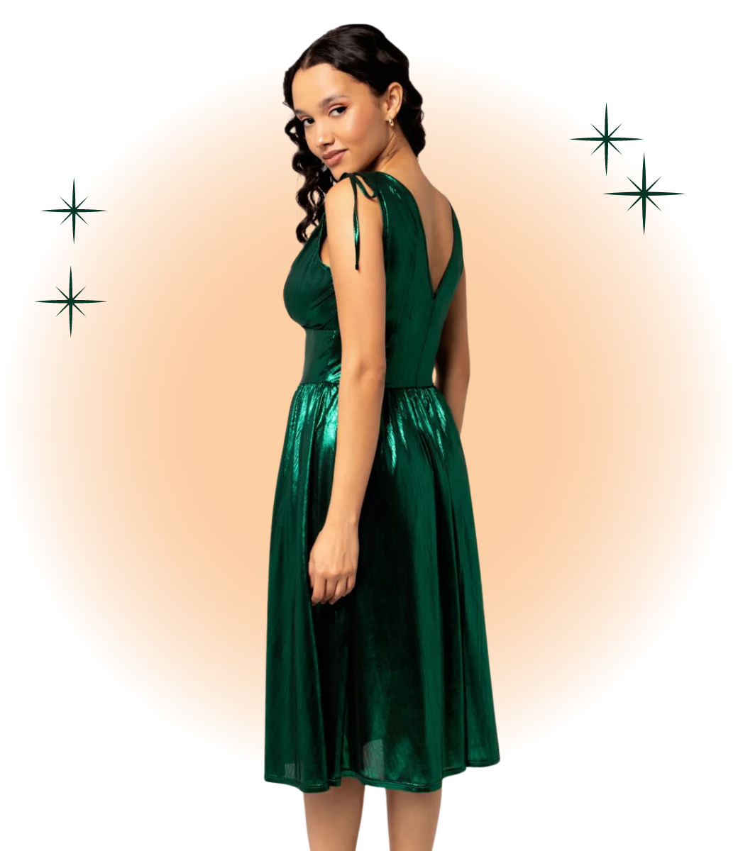 Robe Gigi Évasée Verte  M