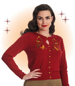 Cardigan Heritage Birdy Bourgogne  S